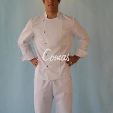 Chaqueta cocina manga larga corchetes - Imagen 1