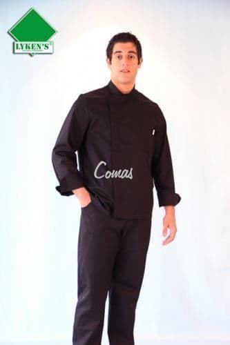 Chaqueta cocina manga larga negra - Imagen 1