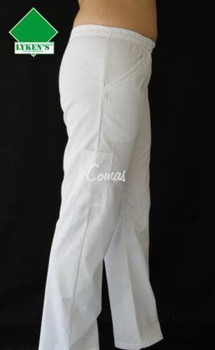 Pantalón gomas blanco tiro bajo - Imagen 1